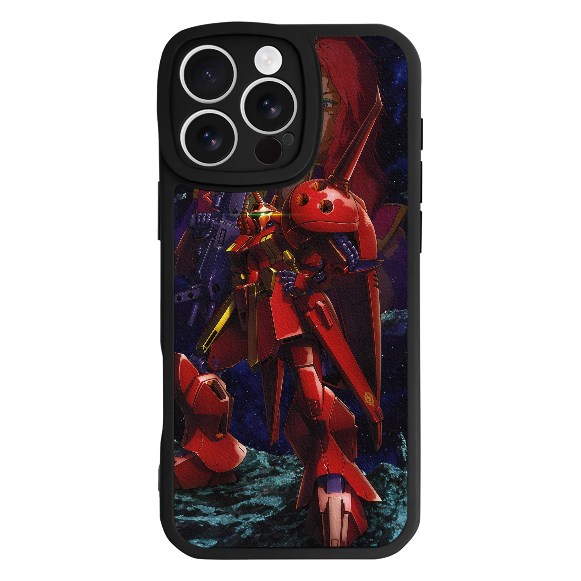 （画像用） 機動戦士ガンダム Mobile Suit Gundam 【iPhone 16シリーズ対応】シリコンスマホケース（レザー調） 材質：シリコン